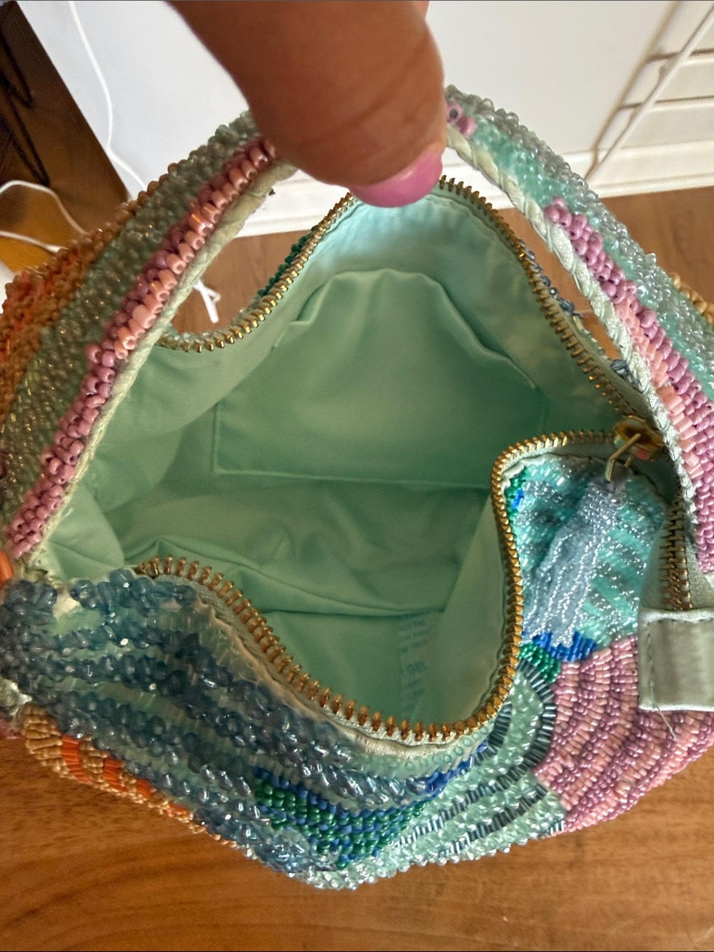 Beaded Multicolor Hobo Bag - Women - Picture 3 of 6